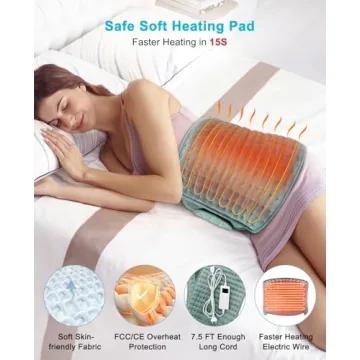 Comfort Electric Heating Pad for Pain Relief and Relaxation