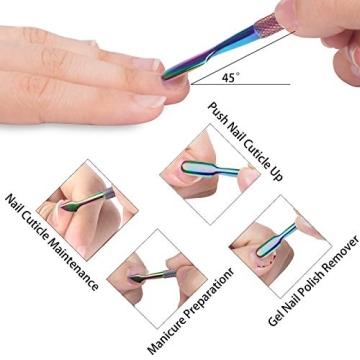 ECBASKET Cuticle Trimmer Pusher Sharp Stainless Steel Nail Care