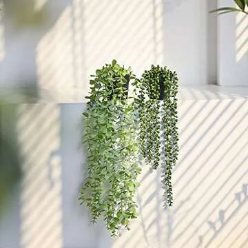 Tengda Fake Potted Succulents - 2Pcs Artificial Plants