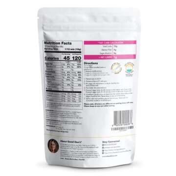 Good Dees Low Carb Baking Mix, Cake Baking Mix, Keto Baking Mix, No Sugar Added, Gluten Free, Grain-Free, Soy-Free, Diabetic, Atkins & WW Friendly (2g Net Carbs, 12 Serving) (Chocolate Cake)