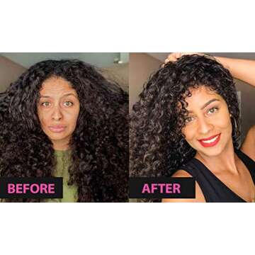 NOVEX Curl Defining and Detangling Leave In Conditioners- (For ALL CURL Types) (Mystic Black 500g– Baobab Oil. Detangler, Frizz Control, FREE of Paraben, Silicones, Petrolatum)