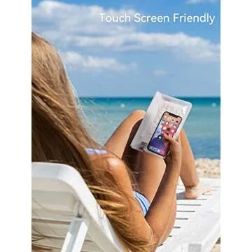 HEETA Waterproof Fanny Pack, Waterproof Pouch Dry Bag 2/3/4 Pack for Phone, Adjustable Waist Strap and Screen Touch Sensitive for Swimming Kayaking Boating Beach Fishing Diving Surfing Accessories