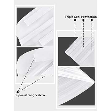 HEETA Waterproof Fanny Pack, Waterproof Pouch Dry Bag 2/3/4 Pack for Phone, Adjustable Waist Strap and Screen Touch Sensitive for Swimming Kayaking Boating Beach Fishing Diving Surfing Accessories