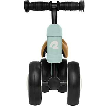 Retrospec Cricket Baby Walker Balance Bike with 4 Wheels for Ages 12-24 Months - Toddler Bicycle Toy for 1 Year Old’s - Ride On Toys for Boys & Girls