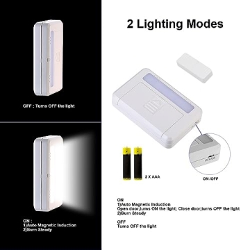 Amagle 4 Pack Automatic Closet Light for Easy Organization