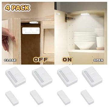 Amagle 4 Pack Automatic Closet Light for Easy Organization