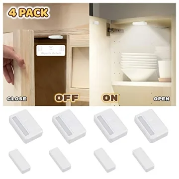 Amagle 4 Pack Automatic Closet Light for Easy Organization