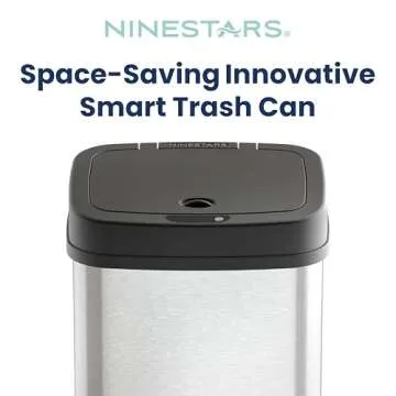 Ninestars Touchless Infrared Motion Sensor Trash Can