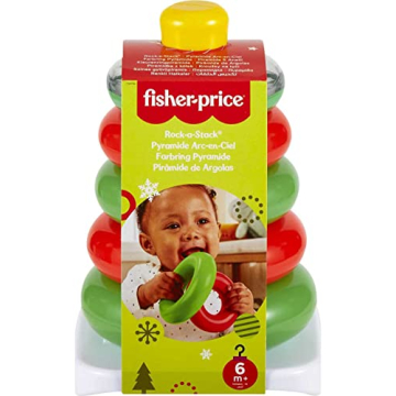 Fisher-Price Holiday Rock-a-Stack for Infants 6+ Months