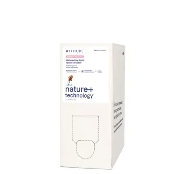 ATTITUDE Dishwashing Liquid, EWG Verified, Vegan Dish Soap, Plant Based, Naturally Derived Products,...