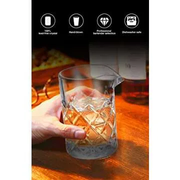 KITESSENSU Bar Mixing Glass for Professional Bartenders