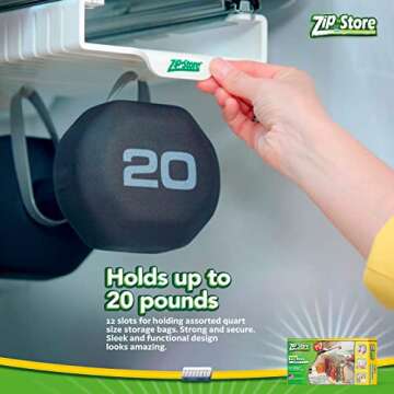 Zip n Store Refrigerator Organizer Bins for Easy Access