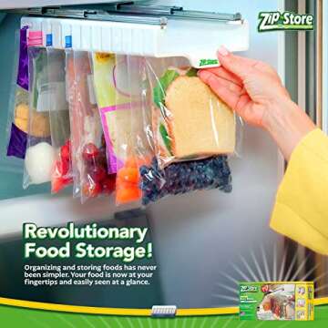 Zip n Store Refrigerator Organizer Bins for Easy Access