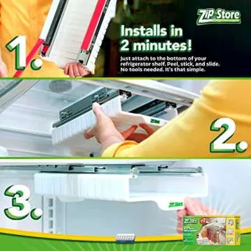 Zip n Store Refrigerator Organizer Bins for Easy Access