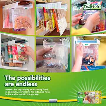 Zip n Store Refrigerator Organizer Bins for Easy Access