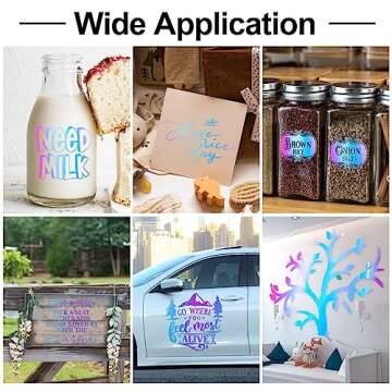 Vibrant Opal White Adhesive Vinyl for DIY Projects