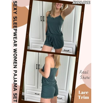 Avidlove Women's Sleeveless Cotton Pajama Set