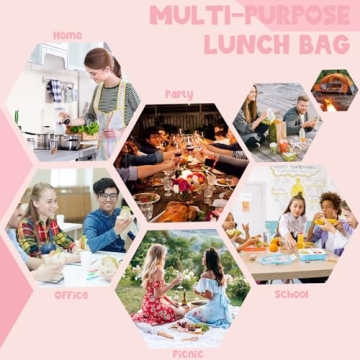 Cute Bluboon Insulated Lunch Bag for Work & Travel