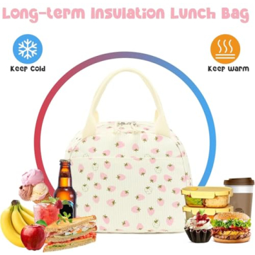 Cute Bluboon Insulated Lunch Bag for Work & Travel
