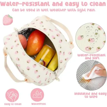 Cute Bluboon Insulated Lunch Bag for Work & Travel