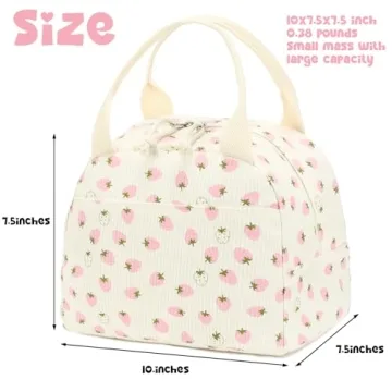 Cute Bluboon Insulated Lunch Bag for Work & Travel