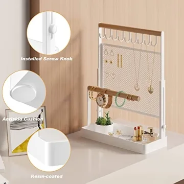 IOAIANIA Adjustable Jewelry Organizer - Elegant Storage Solution