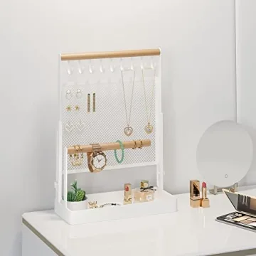 IOAIANIA Adjustable Jewelry Organizer - Elegant Storage Solution