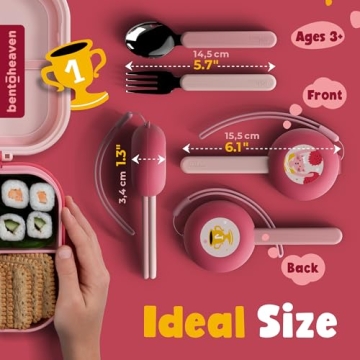 Bentoheaven Kids Travel Utensils - Safe & Stylish Set