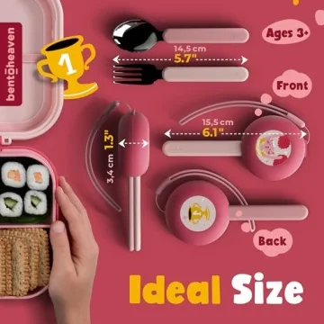 Bentoheaven Kids Travel Utensils - Safe & Stylish Set