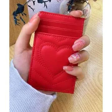 Chic Heart Design AUNER LEATHER Card Holder for Women