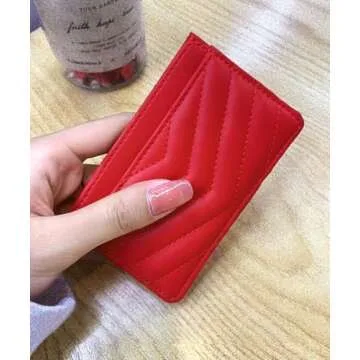 Chic Heart Design AUNER LEATHER Card Holder for Women