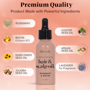 Kitsch Rosemary Biotin Oil for Healthy Scalp & Hair