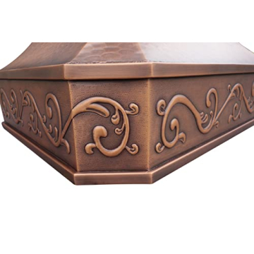 SINDA Copper Range Hood with High Airflow & Elegant Design