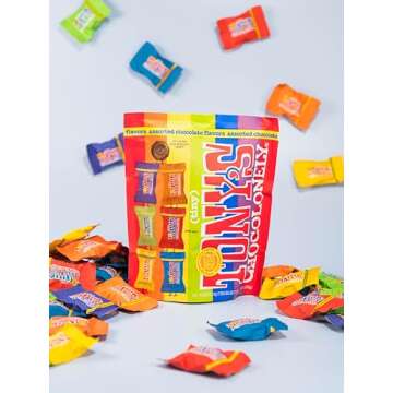 Tony's Chocolonely Fairtrade Assorted Milk Chocolate - 4.44 OZ