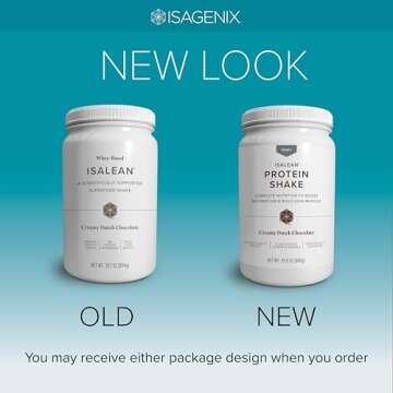 Isagenix IsaLean Shake - Meal Replacement Protein Shake Supports Healthy Weight & Muscle Growth - Protein Powder Enriched with 23 Vitamins - Creamy Dutch Chocolate, 30.1 Oz (14 Servings)