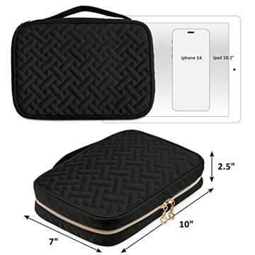 SFYBYHEART Travel Jewelry Organizer Case - Elegant Tangle-Free Storage for Women