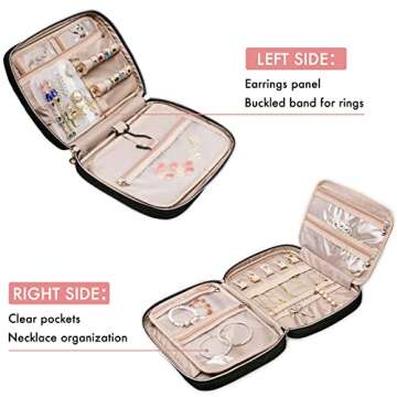 Elegant SFYBYHEART Travel Jewelry Organizer Case for Women