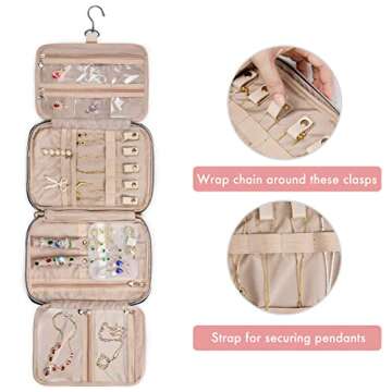 Elegant SFYBYHEART Travel Jewelry Organizer Case for Women