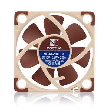 Noctua NF-A4x10 FLX, Premium Quiet Fan, 3-Pin (40x10mm, Brown)