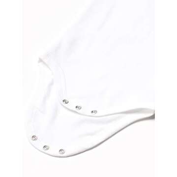 HonestBaby Baby Organic Cotton Sleeveless Bodysuit Multi-Pack, 5-Pack Bright White, Newborn