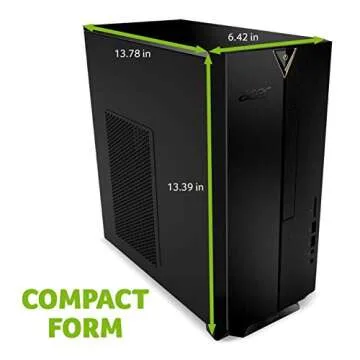Acer Aspire TC-885-ACCFLi3O Desktop, 8th Gen Intel Core i3-8100, 8GB DDR4 + 16GB Optane Memory, 1TB HDD, 8X DVD, 802.11ac WiFi, Windows 10 Home