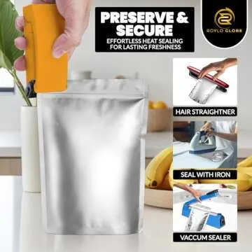 120 Mylar Bags with Oxygen Absorbers and Labels for Storage