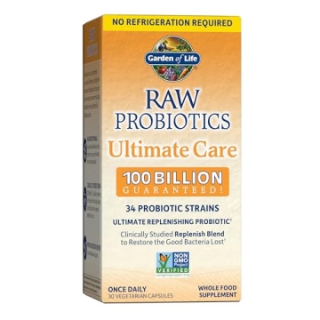Garden of Life Raw Probiotics 100 Billion CFU Capsules
