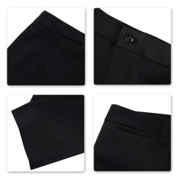 YUNCLOS Women's 2 Piece Office Lady Business Suit Set Slim Fit Blazer Pant