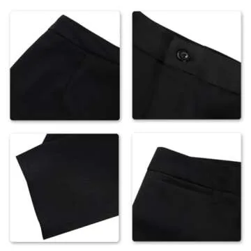 YUNCLOS Women's 2 Piece Office Lady Business Suit Set Slim Fit Blazer Pant