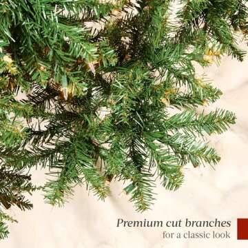 Douglas Fir Pre-lit Christmas Tree - 9ft Elegant Holiday Decoration