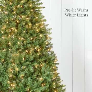 Douglas Fir Pre-lit Christmas Tree - 9ft Elegant Holiday Decoration