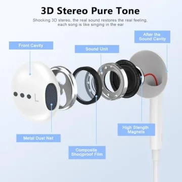 High-Quality USB C Headphones for iPhone 17-15
