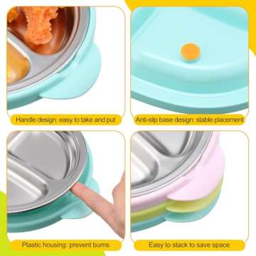 Quality Stainless Steel Kids Plates - Safe & Stylish Dinnerware