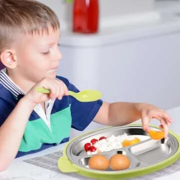 Quality Stainless Steel Kids Plates - Safe & Stylish Dinnerware